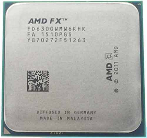 AMD FX-Series FX-6300 CPU Six Core 3.5 GHz FD6300WMW6KHK Socket AM3+ Processor - Picture 3 of 4
