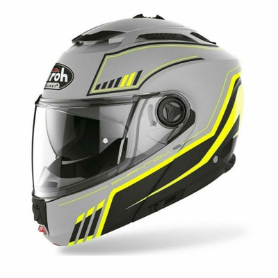 Helmet Modular Openable Motorcycle Airoh Phantom S BEAT Yellow Fluo SIZE S  | eBay