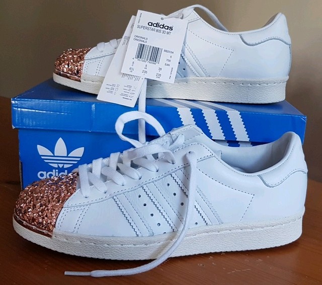 adidas superstar metal toe rose gold