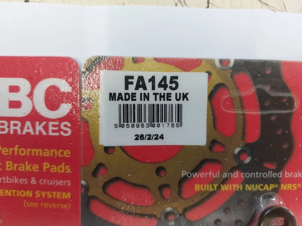 EBC Front Brake Pads For Suzuki GSF1200 Bandit 1997 to 2000 - Image 3 of 4