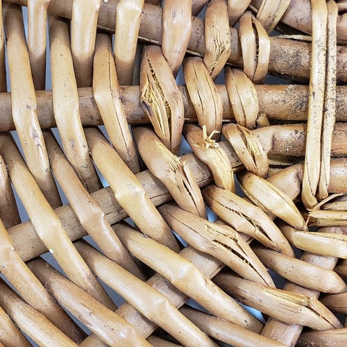 Cesta de mimbre de colección chimenea chimenea de madera casa granja BOHO - Imagen 11 de 12