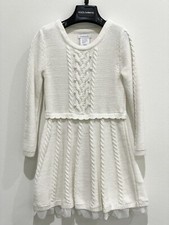 TAHARI GIRL KNIT DRESS WITH PEARL DETAILS. NWOT. XS 3-4T .
