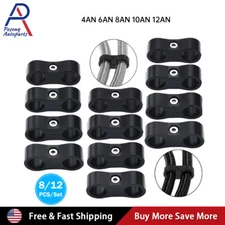 4-20Pcs Line Separator Clamp Fitting Connector 6AN 8AN 10AN 12AN Oil Fuel Hose 
