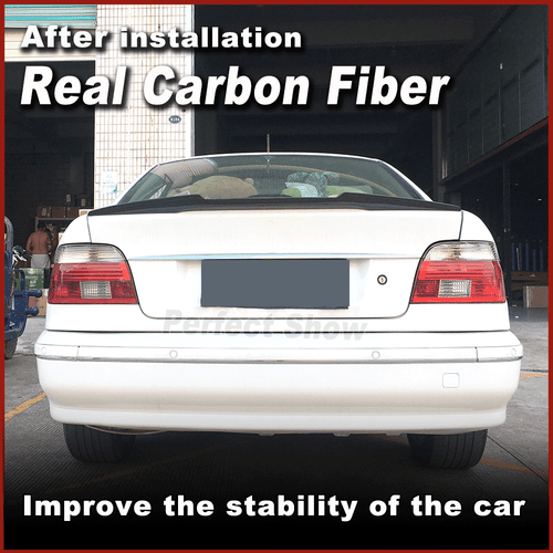 Alerón maletero alerón trasero aleta de carbono labio para BMW Serie 5 E39 limo 1996-2003 - Imagen 2 de 12