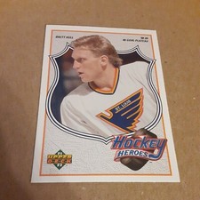 1991-92 Upper Deck Brett Hull Hockey Heroes Card #6 of 9 St. Louis Blues