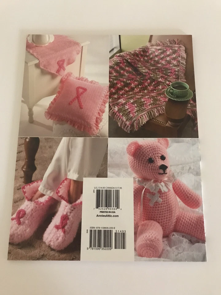 Annie’s Attic ~THINK PINK CROCHET FOR THE CURE ~ 31 Crochet Patterns - Image 2 of 4