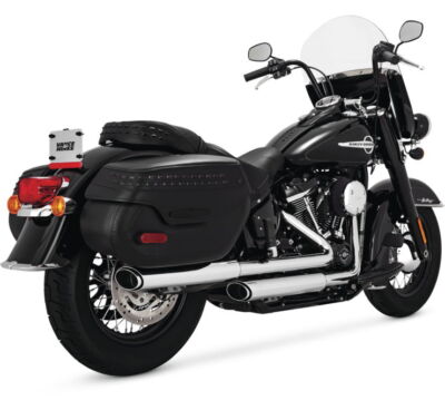 Vance & Hines Chrome PCX Twin Slash 3'' Slip-On Performance Mufflers 16379