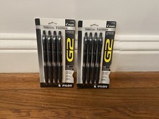 PILOT G2 Special Edition Premium Gel Ink Pen Fine Point Black Ink 17633 Lot 8