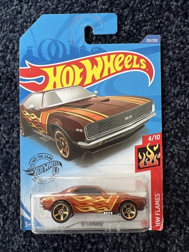 Hot Wheels HW Flames 4/10 '67 Camaro in Brown 231/250 Hot Wheels HW Flames 4/10 '67 Camaro in Brown 231/250
