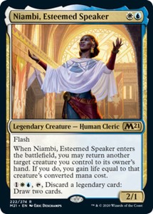 Niambi, Esteemed Speaker x4 - Magic Core Set 2021 - NM-Mint, English - Magic Cor