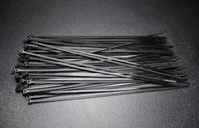 100 PK 14 INCH ZIP TIES NYLON BLACK 40 LBS UV WEATHER RESISTANT WIRE CABLE BCT14