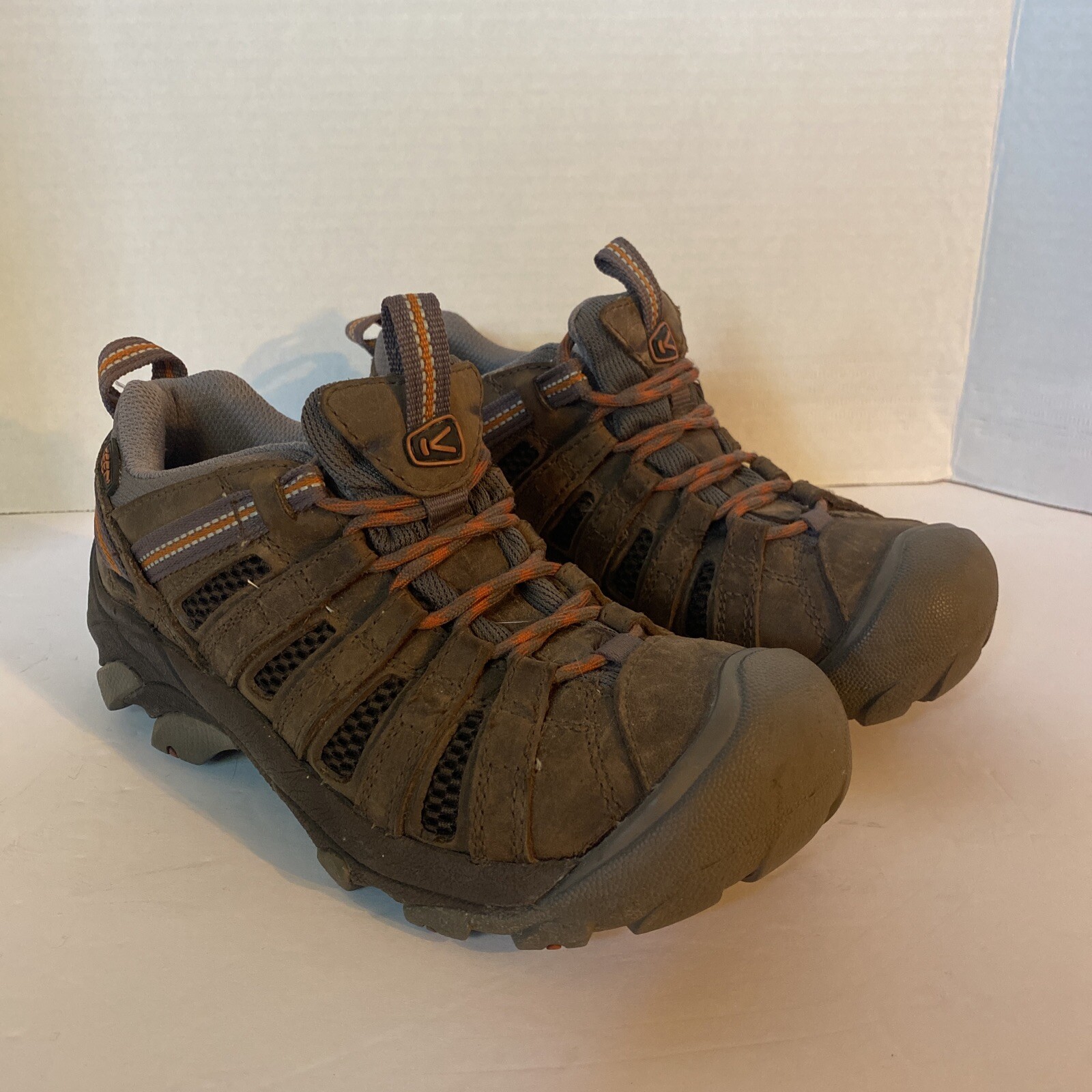 Scarpe Keen Dry impermeabili in pelle marrone da trekking trail outdoor. donna taglia 6