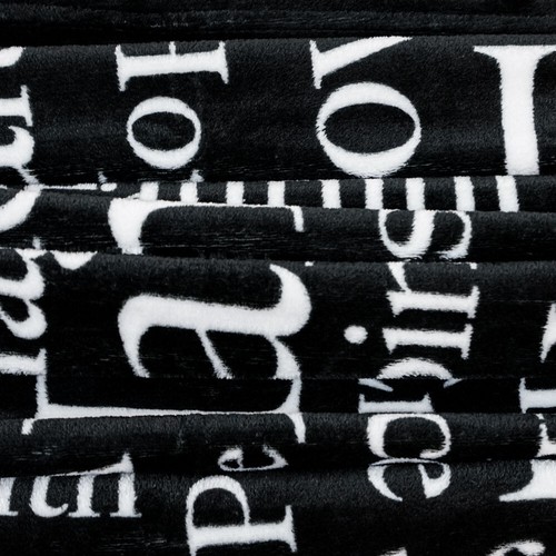 Black Inspiring Message Blanket Soft Plush Blanket Positivity Blanket 50x60in - Picture 6 of 8