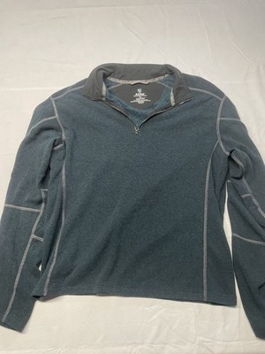 Khul revel fleece sweater pullover jacket Men XL blue