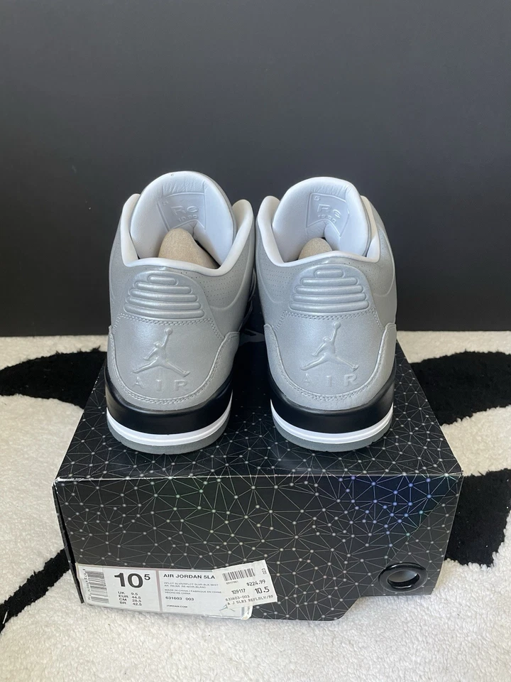 Size 10.5 - Air Jordan 3 5Lab3 Reflective Silver - Image 2 of 4