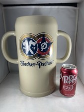 Huge Hacker-Pschorr HP Beer Mug Stein Man Cave, Bar Decor, Uncommon