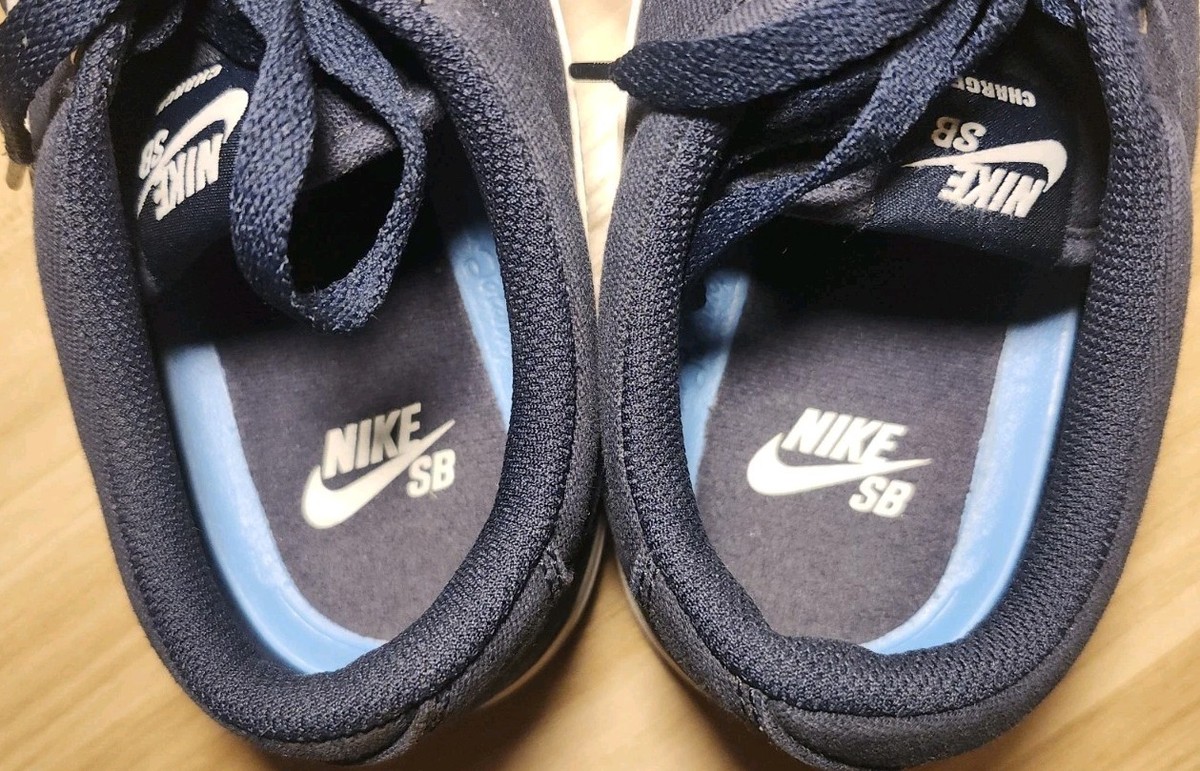Nike Charge Canvas SB Obsidian Navy Blue & White Skater 