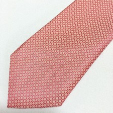 HERMES Tie silk all over pattern H6 authentic used in Japan 1214