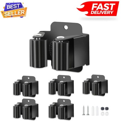 5PCS Broom Holder Wall Mount, Upgraded Heavy Duty Mop and Broom Holder Wall 5