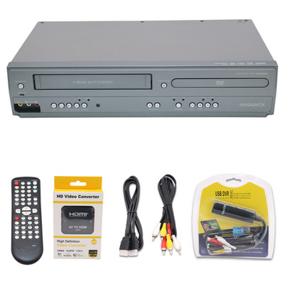 Magnavox VHS VCR DVD Combo Convert VHS to Digital USB Capture | HDMI Adapter