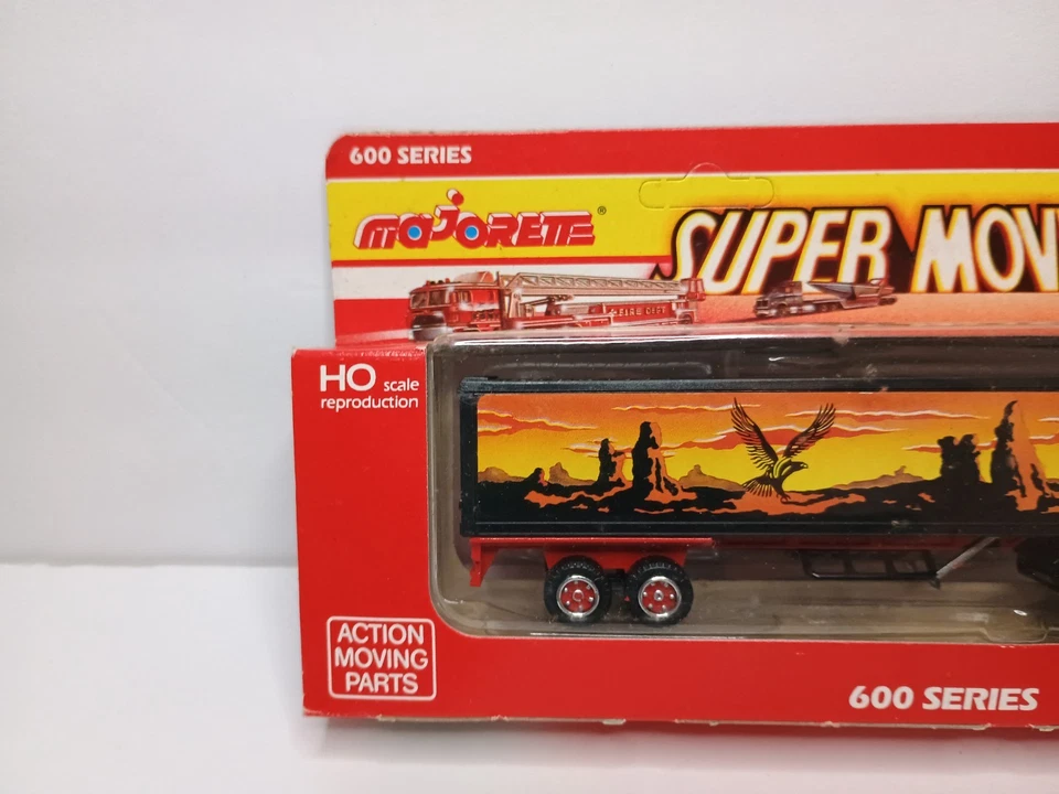 NEW Vintage Majorette Super Movers Tractor Trailer Desert Scene Box 600 Series - Image 2 of 4