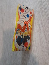 Vintage MCM U.S. Metal Toy Mfg. Company Tin Noisemaker Toy with Trumpet Player