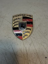 Porsche 911 Boxster Cayenne Hood Emblem Crest Badge 99355921100 Oem 95-2009 Porsche 911 Boxster Cayenne Hood Emblem Crest Badge 99355921100 Oem 95-2009