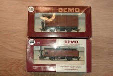 Bemo 2 Güterwagen der NKB Spur H0e 