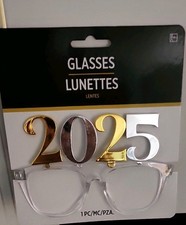 2025 Gold and Silver Eyeglasses Happy New Year's Eve Glasses Graduation 2025