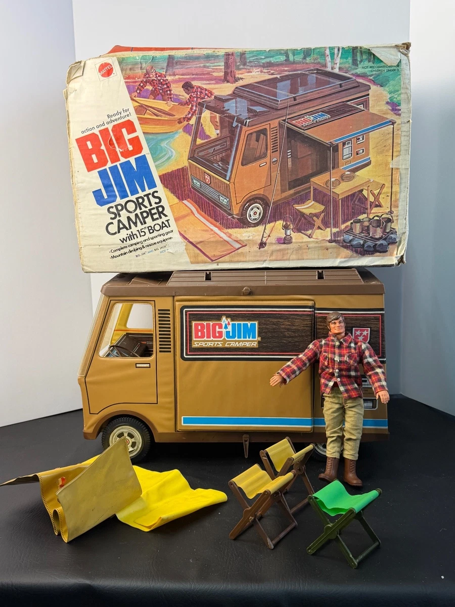 Big Jim - Big Jim white VW Golf convertible mint in box by Mattel 1981