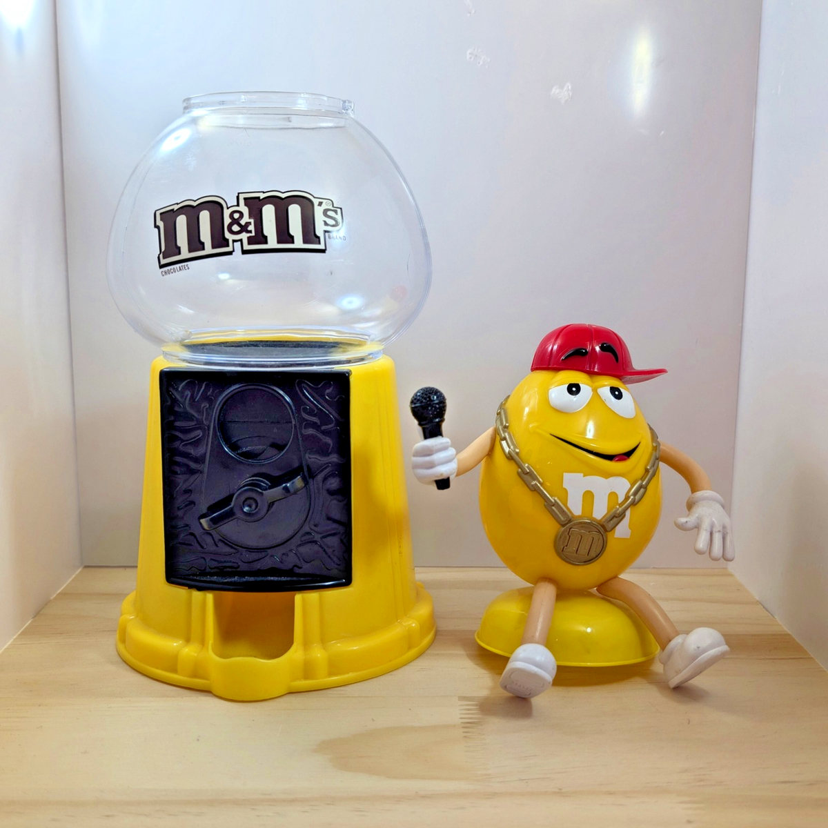 M&Ms Yellow Rapper Dispenser Rare Retro | eBay UK