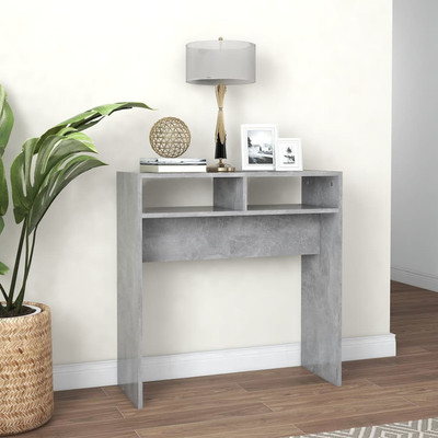 Konsolentisch Betongrau Flur Akzent Couchtisch Beistelltisch 78x30x80cm