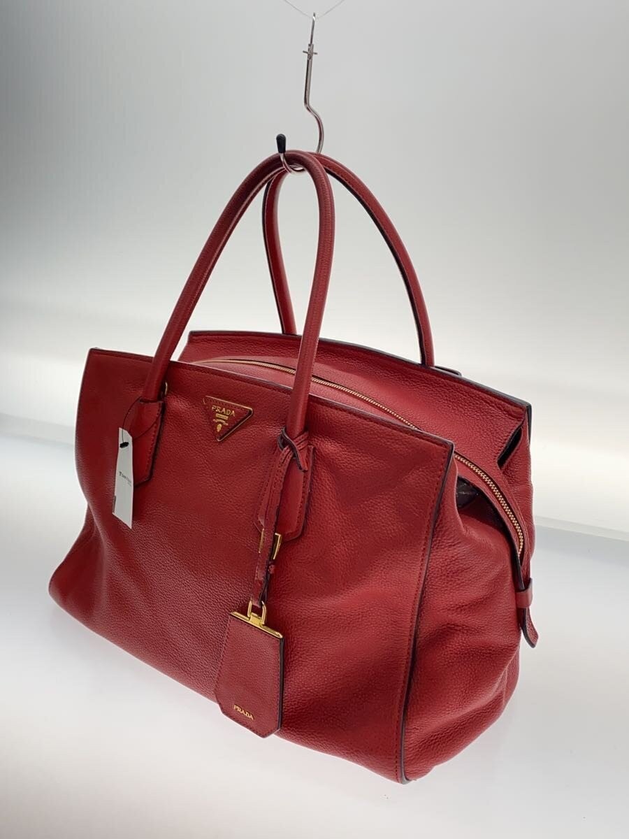 PRADA Handbag Leather RED BN2769 260211-1 thumbnail 2