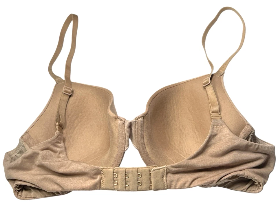 Victoria's Secret Bra Women 34B Beige Underwire Uplift Semi Demi Convertible - Image 2 of 4