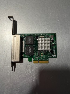 SUPERMICRO AOC-SGP-I4 AOC-SG-I4 COMPARABLE PCI-E Network Card