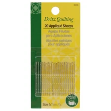 Dritz 3048  Quilting Applique Sharps Needles-Size 9 20/Pkg