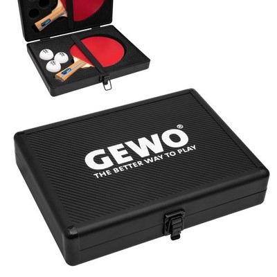 Double Table Tennis Racket Case Aluminium - Heavy Duty Table Tennis Cover fo...