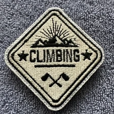 ROCK CLIMBING 2x3 Embroidered Morale Patch Hook Backing Brand New