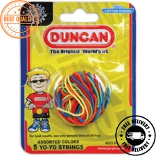 NEW SEALED Duncan Toys Yo-Yo String [Assorted Colors] - Pack of 5 Cotton Strings
