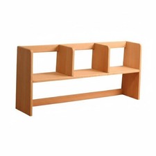 Schreibtisch Organizer mit Lochwand und Schublade, Naturholz Finish,
