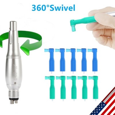 360°Swivel Dental 4:1 Hygiene Prophy Handpiece Air Motor Nose /100 Prophy 2color