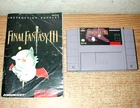 FINAL FANTASY III VIDEO GAME CARTRIDGE WITH BOOKLET (SUPER NINTENDO SNES, 1994)