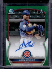 2023 Bowman Chrome Adan Sanchez Prospect Autographs Green Refractor /99