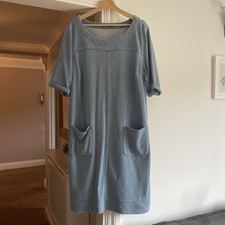 Bonmarche Tunic Style Denim Look Dress Size 22