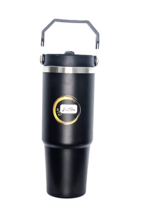 30oz Insulated Tumbler with Straw Lid   Stainless Steel Vacuum Sealed Travel Cup