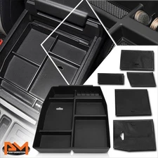 For 15-18 Ford F150 Center Console Removable Storage Box Armrest Organizer Tray