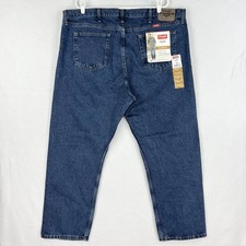 Wrangler Men's Relaxed Fit Blue Denim Jeans Size 44x30 Straight Leg NWT