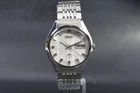 Seiko Lord Matic 5606-8061 23J Automatic Silver Dial Day-Date Vintage Japan Runs