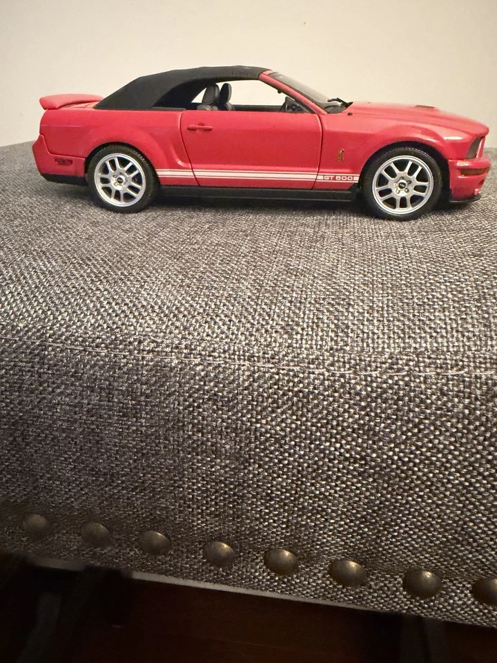 Raro 1/24 Franklin Mint 2007 Shelby GT500 Convertible - Impresionante Rojo B11E841 Foto 3 de 4