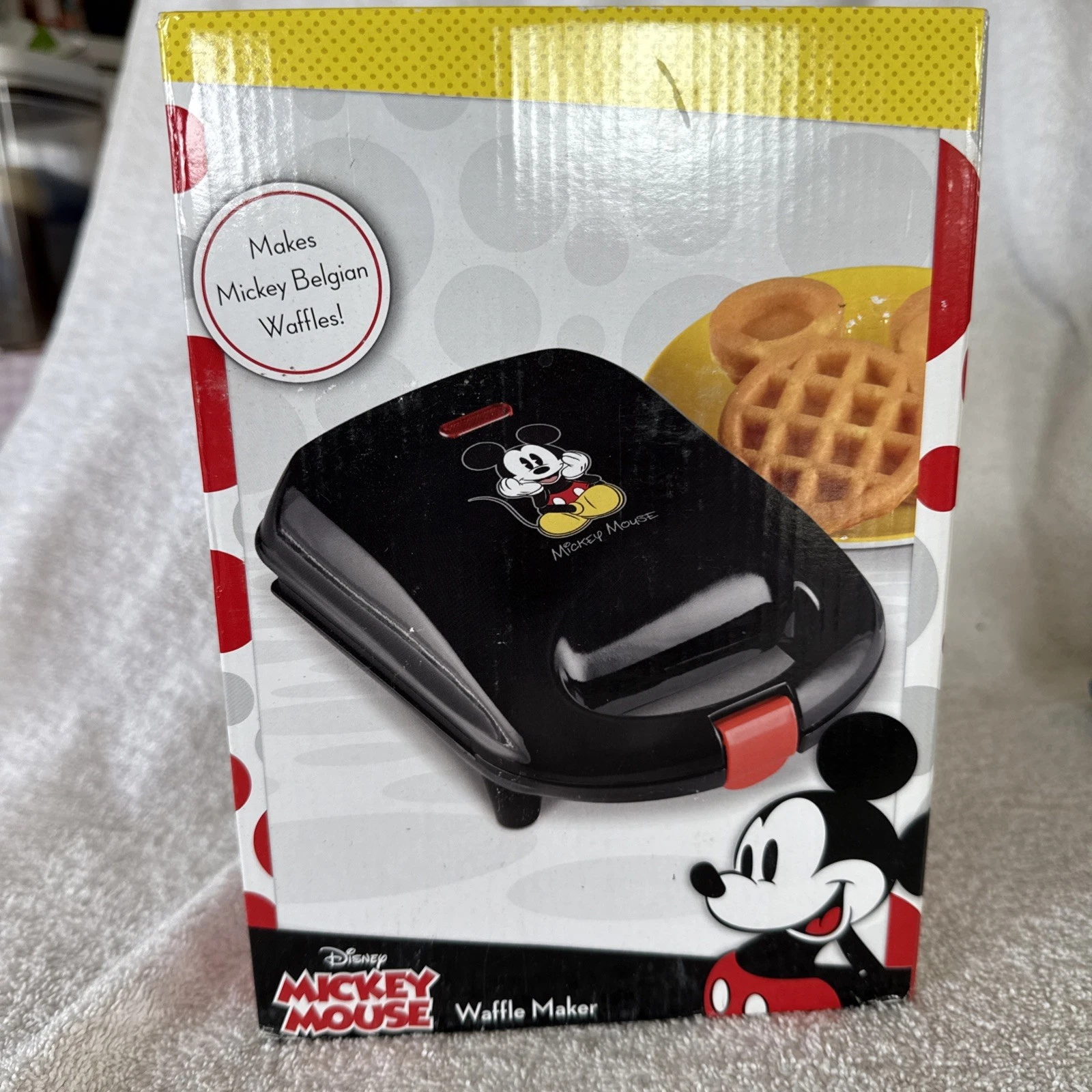 Mickey Mouse Waffle Maker Make Mickey Mouse Belgian Waffles NEW IN BOX